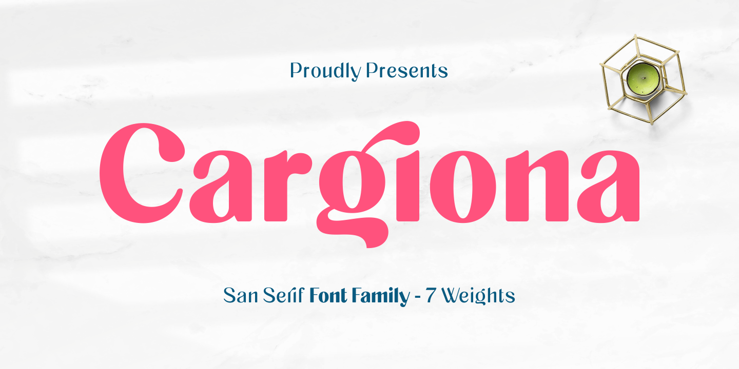 Cargiona Extra Bold Font preview